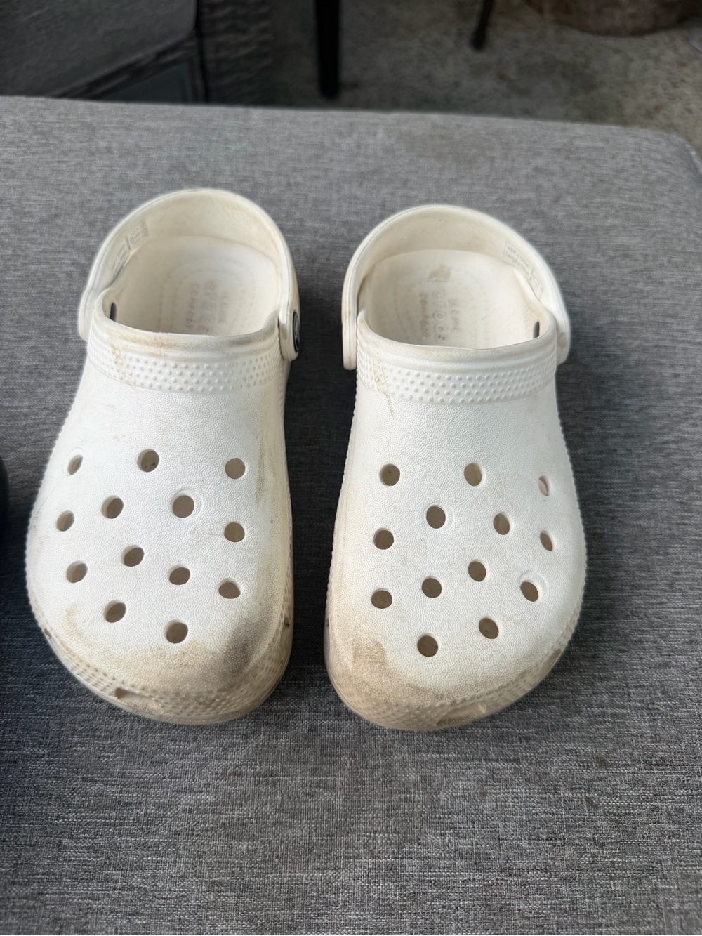 Kids White Lightweight Slip-On crocs 13 youth kids
